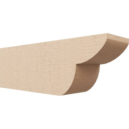 Ekena Millwork 6in. W x 8in. H x 24in. L Crestline Woodgrain TimberThane Rafter Tail, Primed Tan RFTUR06X08X24CRERCPR